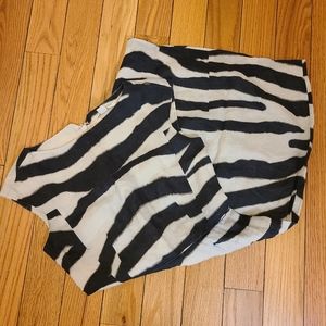 Banana Republic fitted dress, Zebra striped